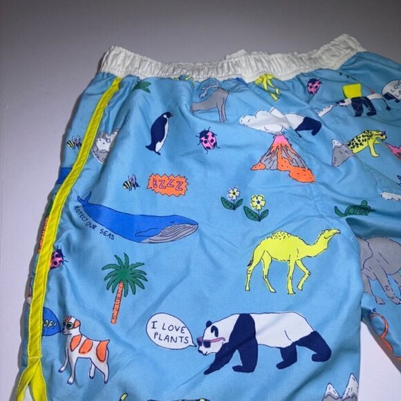 Mini Boden Natural World Surf Shorts Boys Swimsuit Bathingsuit Size 11-12Y - Picture 8 of 8